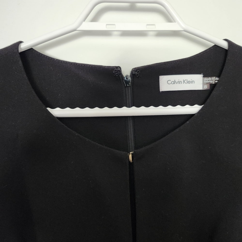 Calvin Klein Black Sleeveless Midi A-Line Dress - Picture 3 of 6